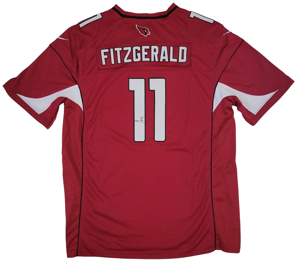 Larry Fitzgerald signed Arizona Cardinals football jersey COA proof autographed