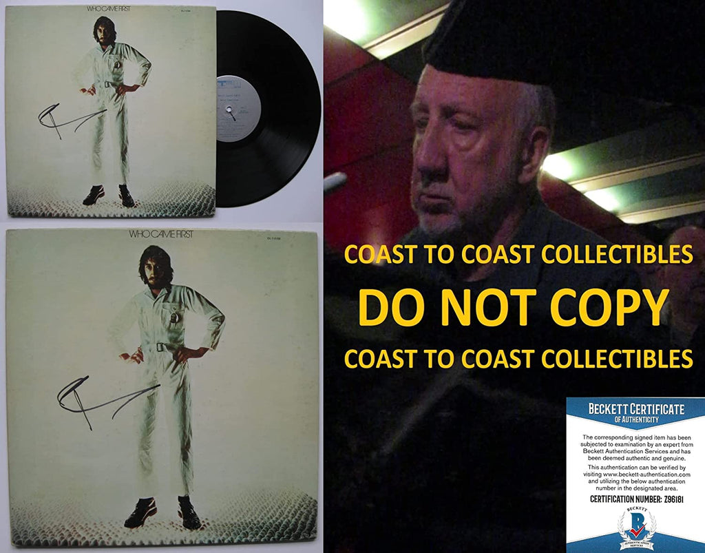 Pete Townshend signed Who Came First album vinyl record proof Beckett COA autographed STAR