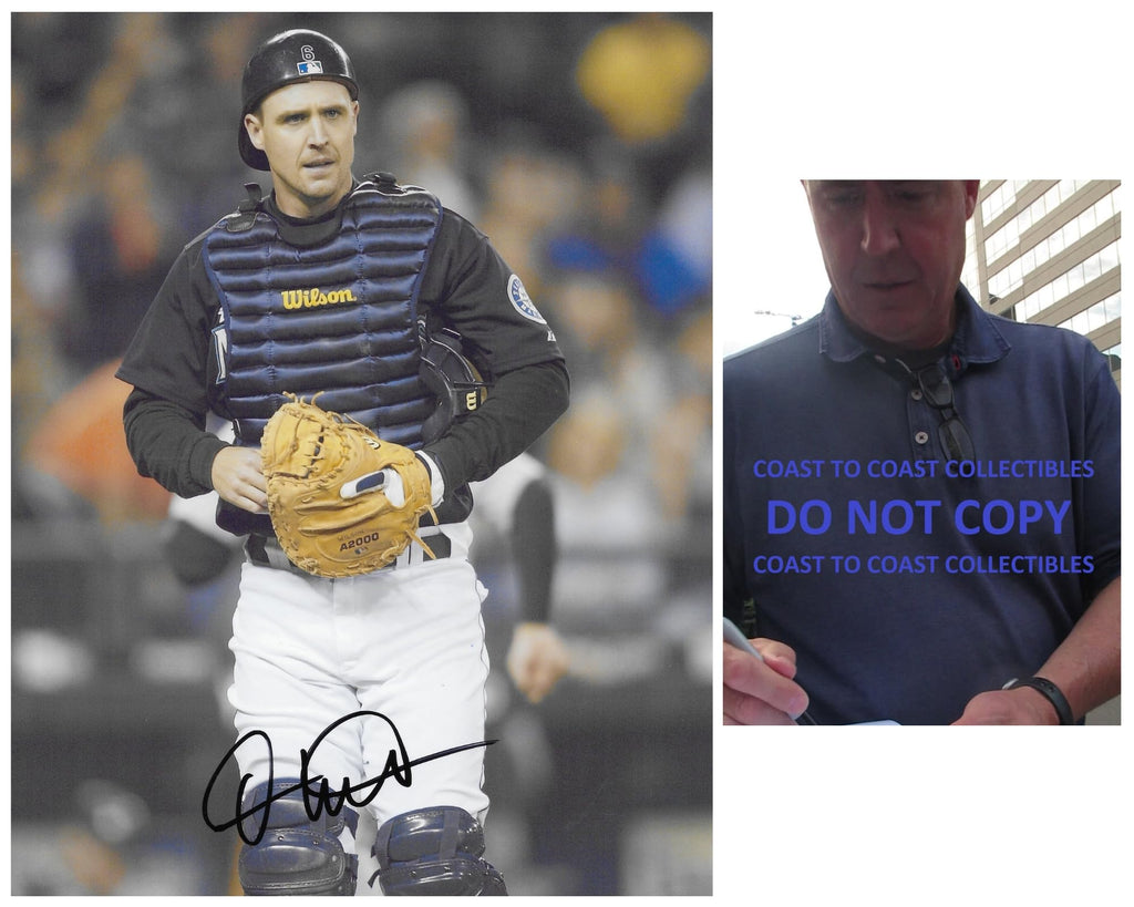Dan Wilson signed Seattle Mariners baseball 8x10 Photo proof COA autographed.