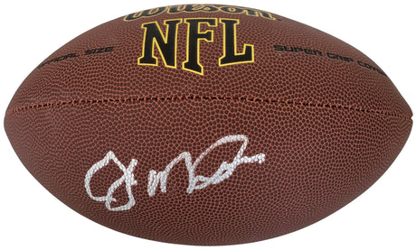 Joe Montana San Francisco 49ers signed NFL football exact proof COA autographed