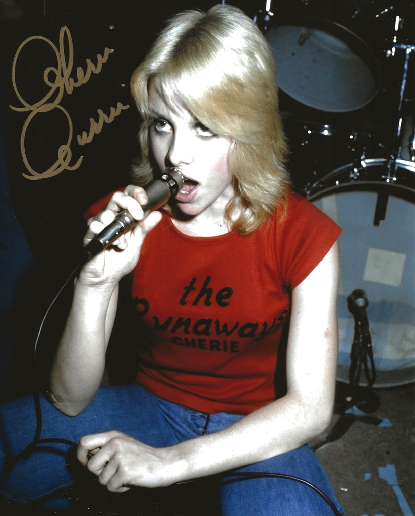 Cherie Currie The Runaways singer signed 8x10 photo COA proof autographed.. STAR