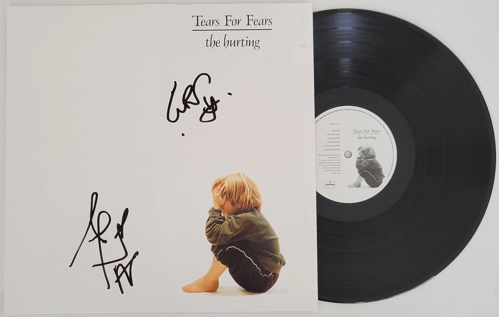 Smith & Orzabal signed Tears for Fear The Hurting album COA proof STAR