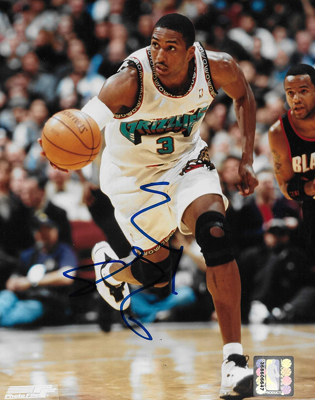 Shareef Abdur-Rahim Vancouver Grizzlies signed basketball 8x10 photo COA