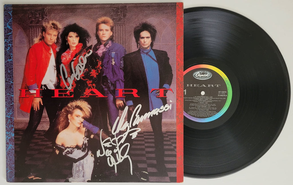 Nancy Wilson Ann Wilson signed Heart album proof COA autographed Denny Carmassi STAR