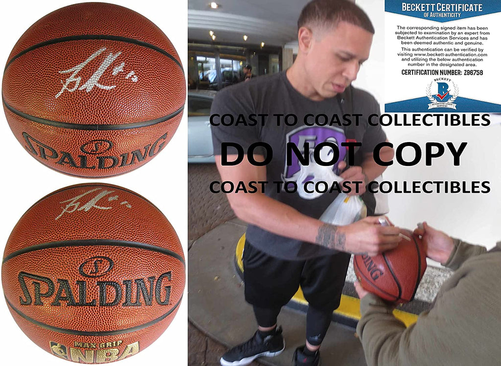 Mike Bibby Sacramento Kings signed autographed NBA Basketball proof Beckett COA