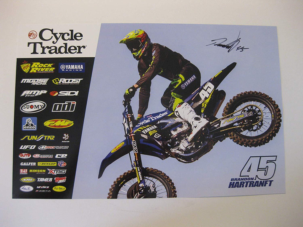 Brandon Hartranft, Supercross, Motocross, signed, autographed, 11x17 poster, COA will be included.