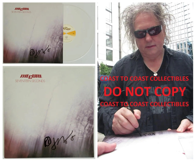 Robert Smith signed The Cure Seventeen Seconds album, Vinyl Record COA proof Star