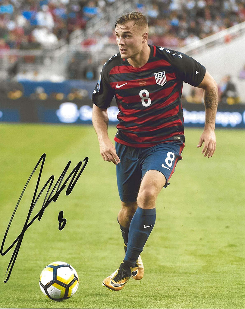 Jordan Morris United States signed USA soccer 8x10 photo proof COA