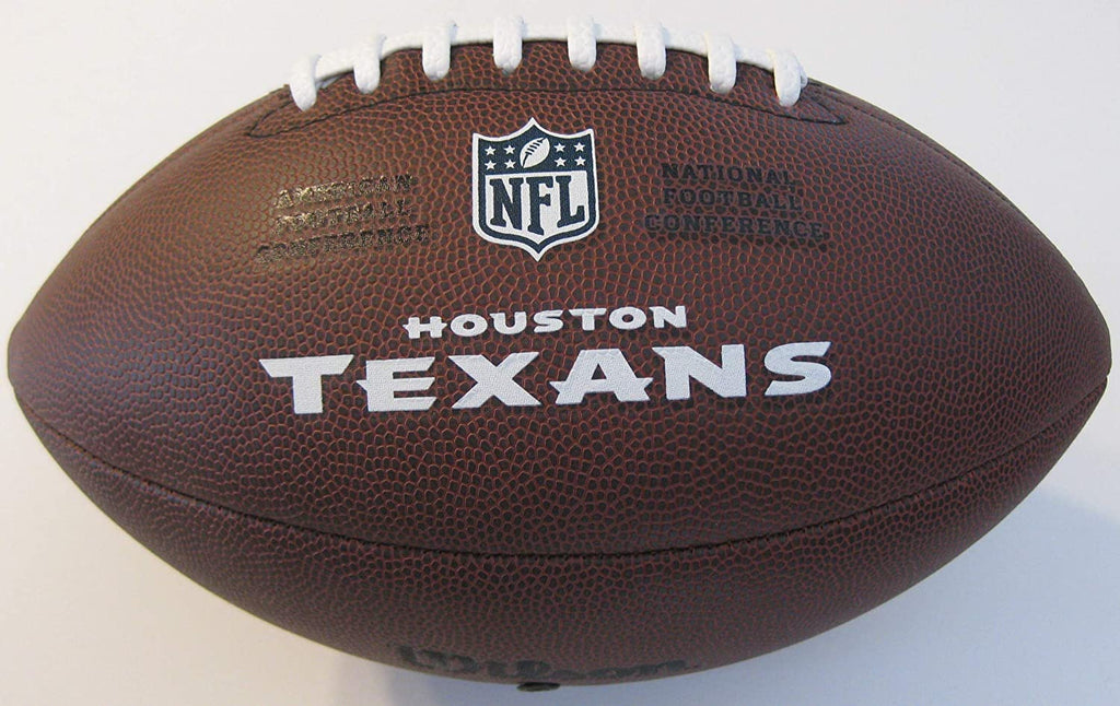Will Fuller signed autographed Houston Texans logo football proof Beckett COA