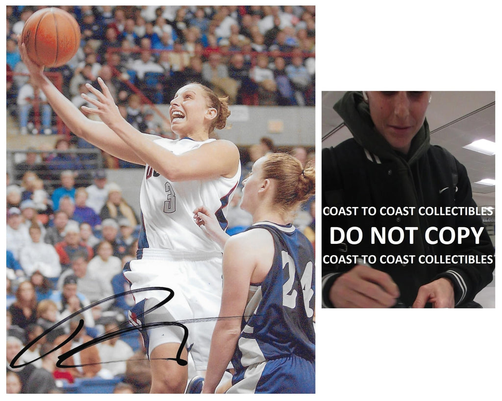 Diana Taurasi signed UConn Huskies basketball 8x10 photo COA proof autographed