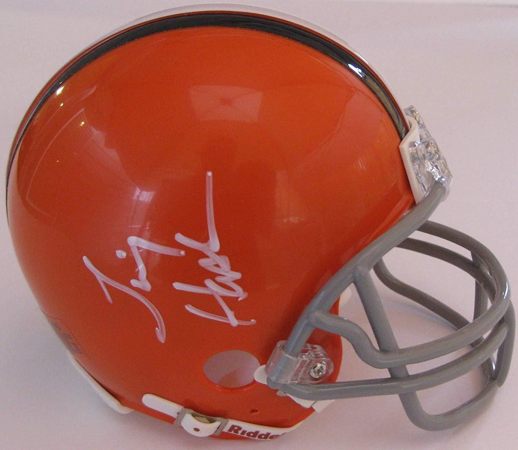 Jim Haslam Cleveland Browns signed autographed Mini Helmet,exact proof COA