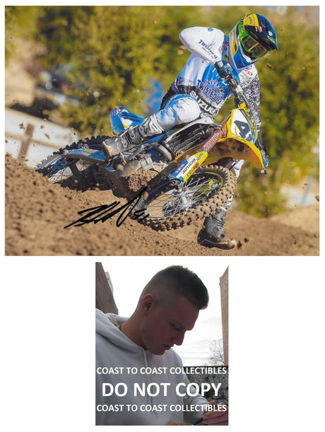 Brandon Hartranft Supercross Motocross signed 8x10 photo COA proof autographed