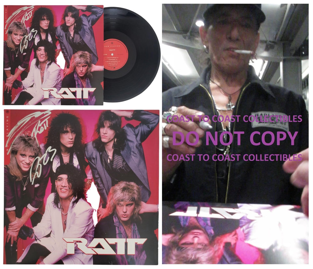 Stephen Pearcy Signed Ratt Now Playing Album Proof Autographed Vinyl Record