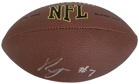 Bijan Robinson Signed Football Proof COA Autographed Atlanta Falcons Texas Longhorns