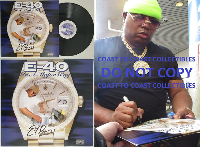 Earl Stevens E40 signed autographed In a Major Way album vinyl COA exact proof STAR