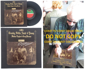 Graham Nash Signed Crosby Stills Nash & Young Deja Vu Album Vinyl COA Proof STAR