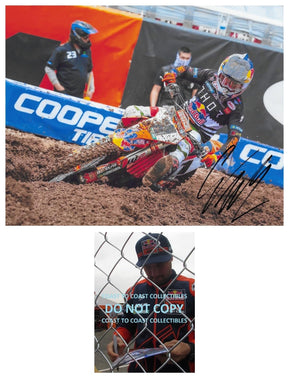 Cooper Webb Supercross Motocross Signed 8x10 Photo COA Proof Autographed,
