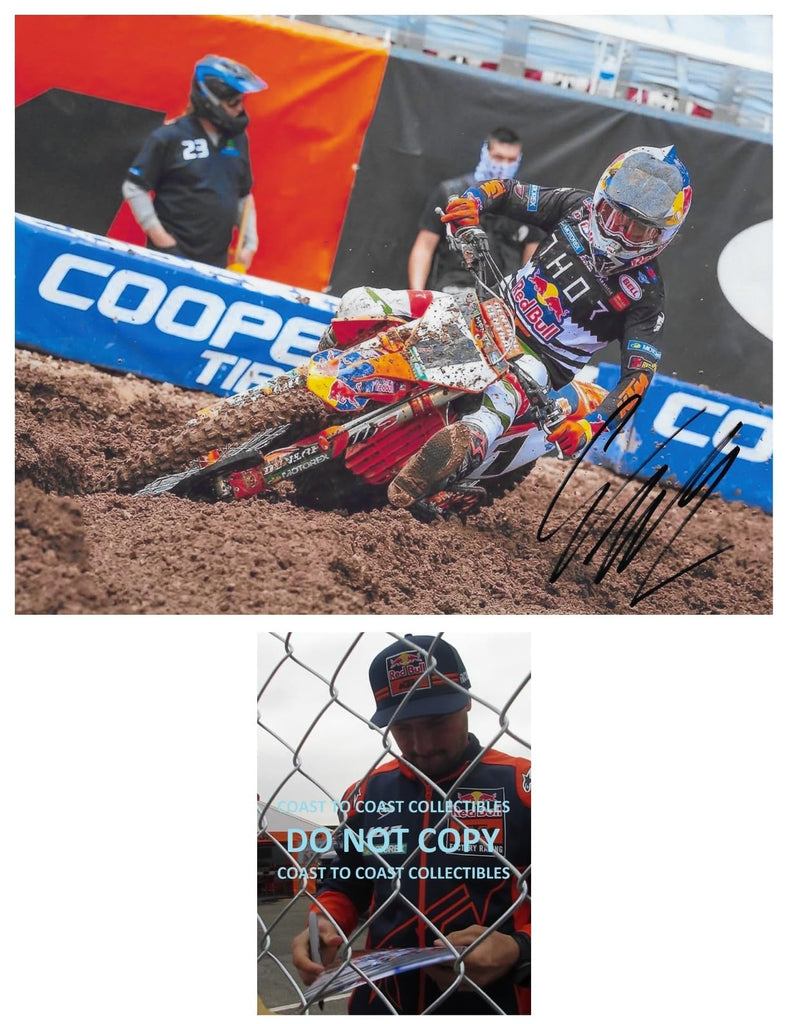 Cooper Webb Supercross Motocross Signed 8x10 Photo COA Proof Autographed,