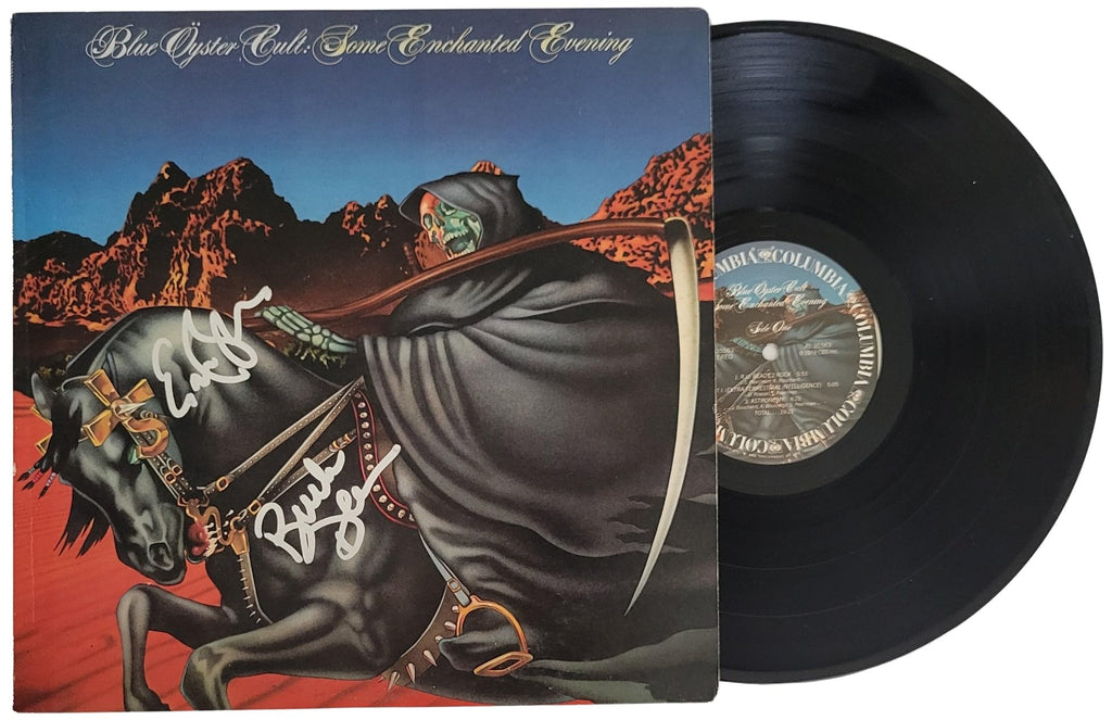 Buck Dharma Eric Bloom Signed Blue Oyster Cult Some Enchanted Evening Album COA Proof Autographed STAR