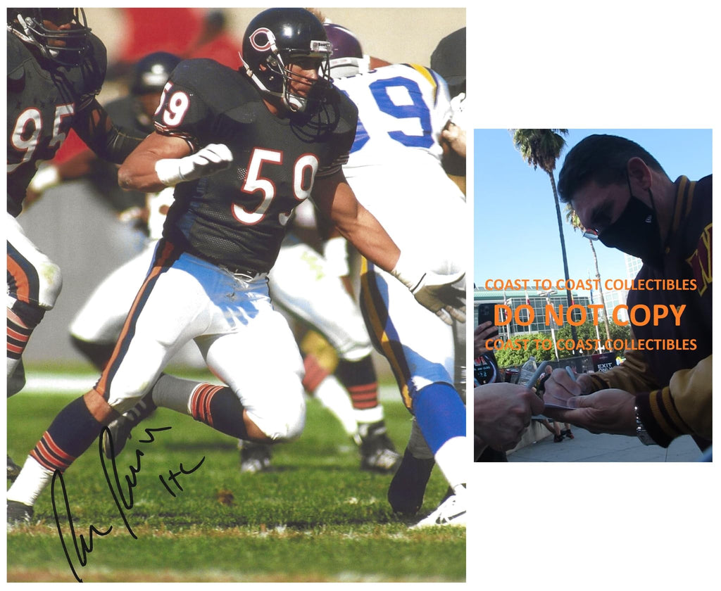 Ron Rivera signed Chicago Bears football 8x10 photo Proof COA autographed