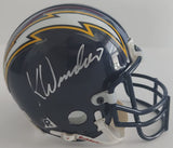 Kellen Winslow signed autographed San Diego Chargers mini football helmet Beckett COA