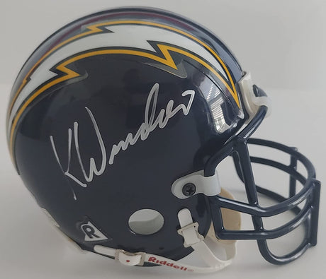 Kellen Winslow signed autographed San Diego Chargers mini football helmet Beckett COA