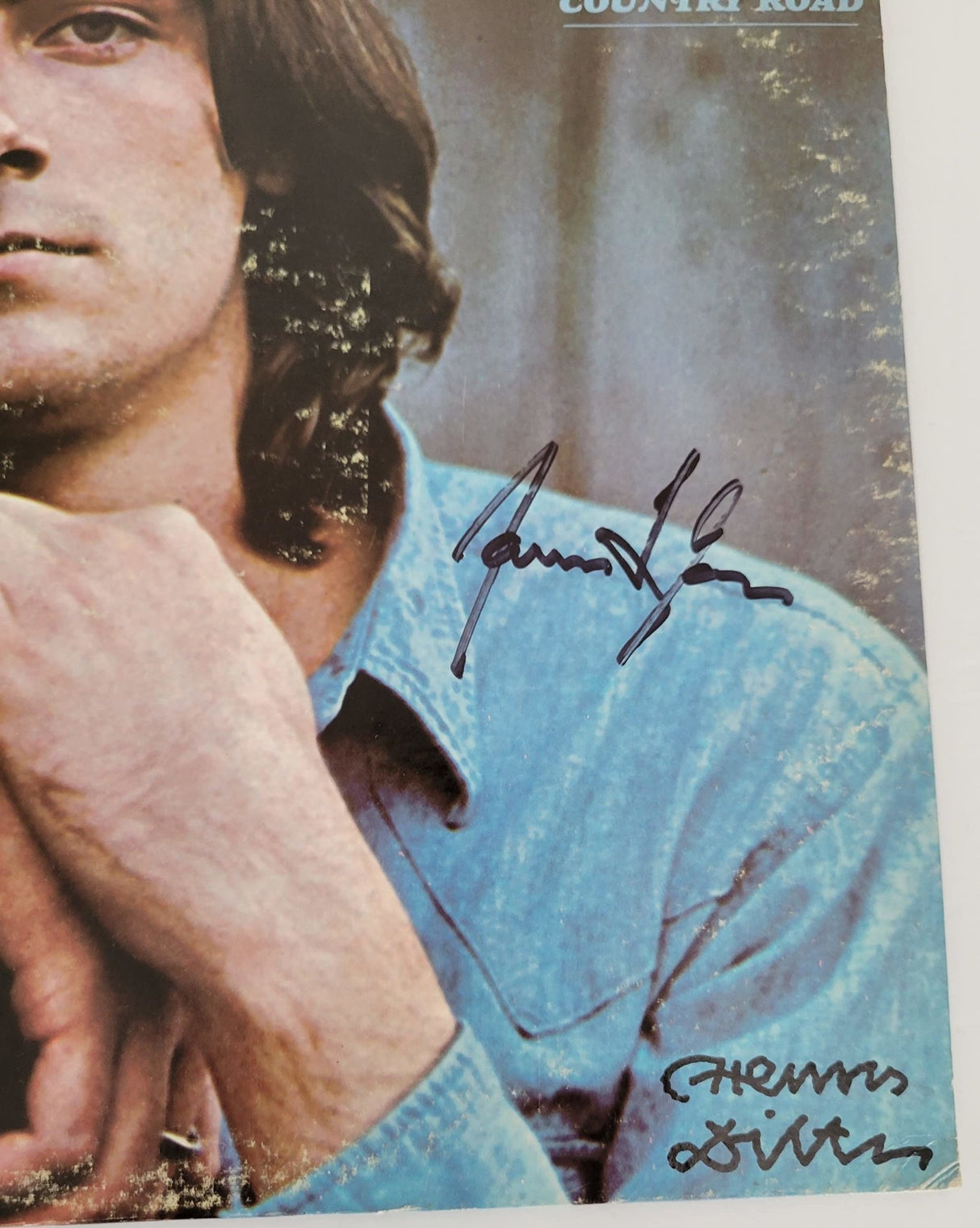 James Taylor Henry Diltz signed Sweet Baby James album vinyl record COA proof STAR