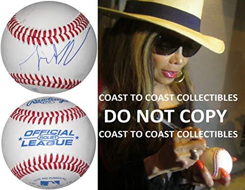 La Toya Jackson singer actress signed autographed baseball COA with exact proof. Star