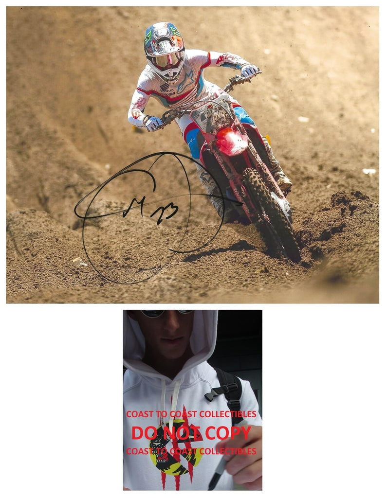 Chase Sexton Motocross Supercross Racer Signed 8x10 Photo COA Proof Autographed.