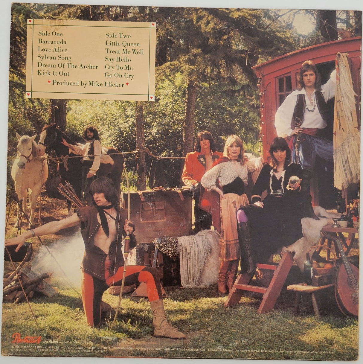 Nancy Wilson & Ann Wilson signed Heart Little Queen album proof COA autographed STAR