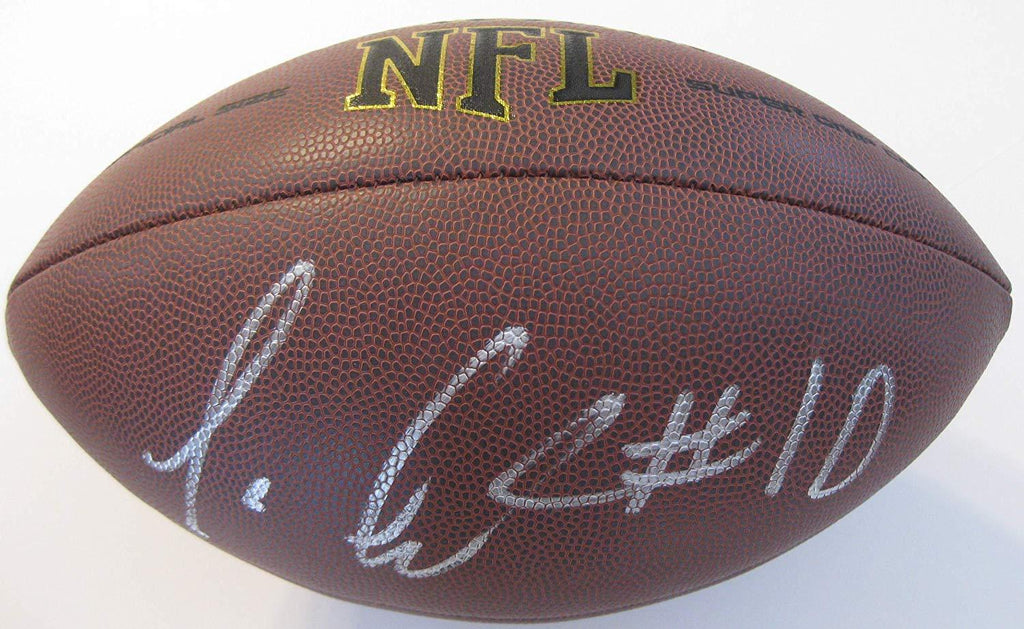 Tavon Austin Dallas Cowboys, signed autographed NFL Football, COA with the Proof Photo of Tavon signing will be included
