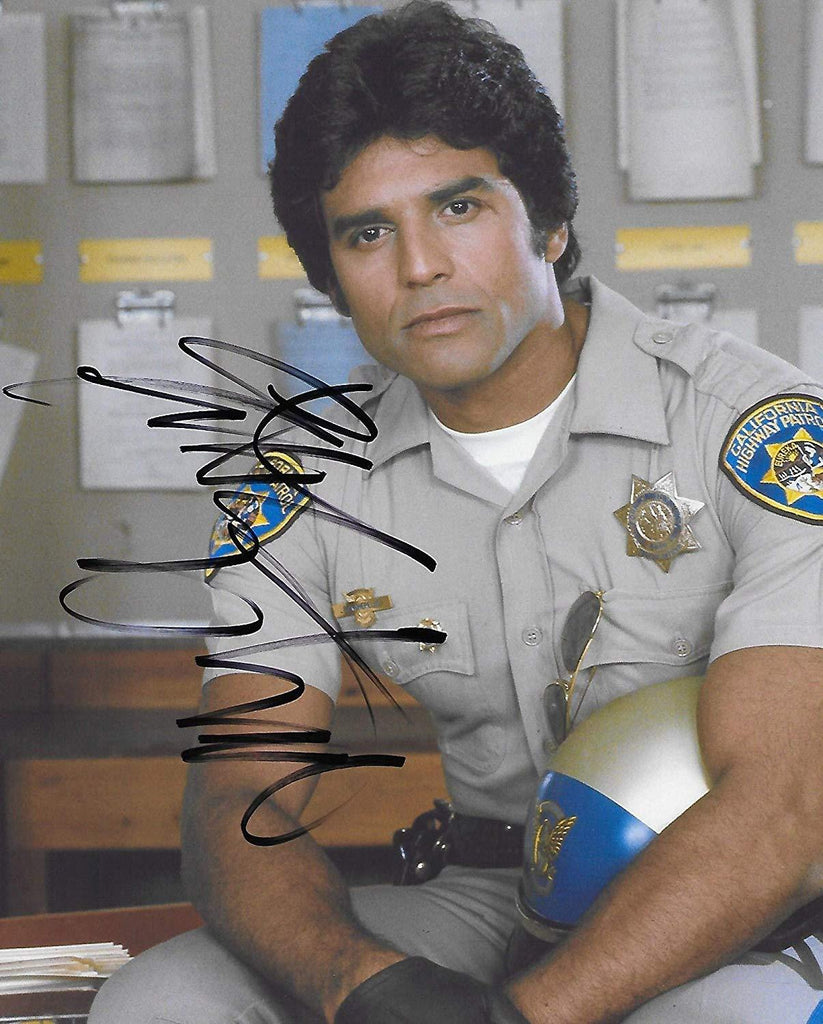 Erik Estrada, Ponch, signed autographed, CHiPs 8x10 photo. COA star