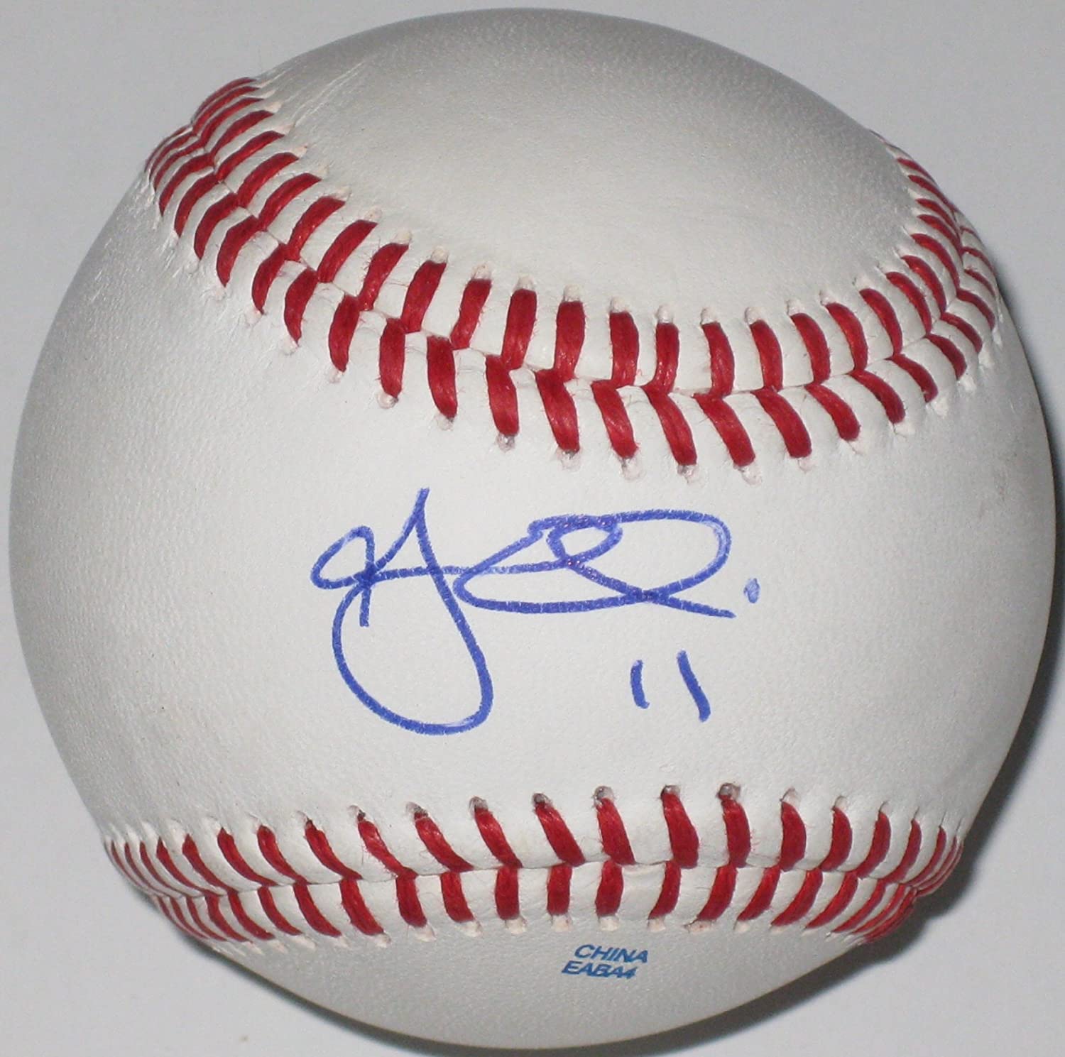 AJ Ellis Los Angeles Dodgers LA signed autographed baseball COA exact proof