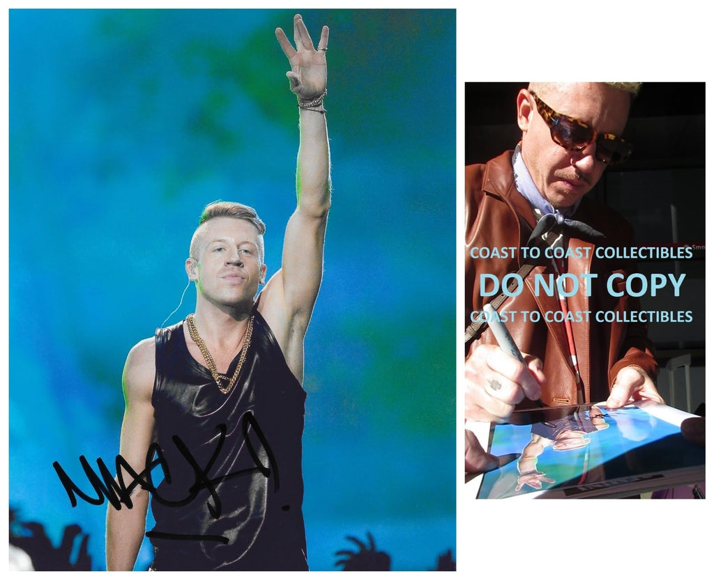 Macklemore Signed 8x10 Photo Proof COA The Heist Rapper autographed. STAR