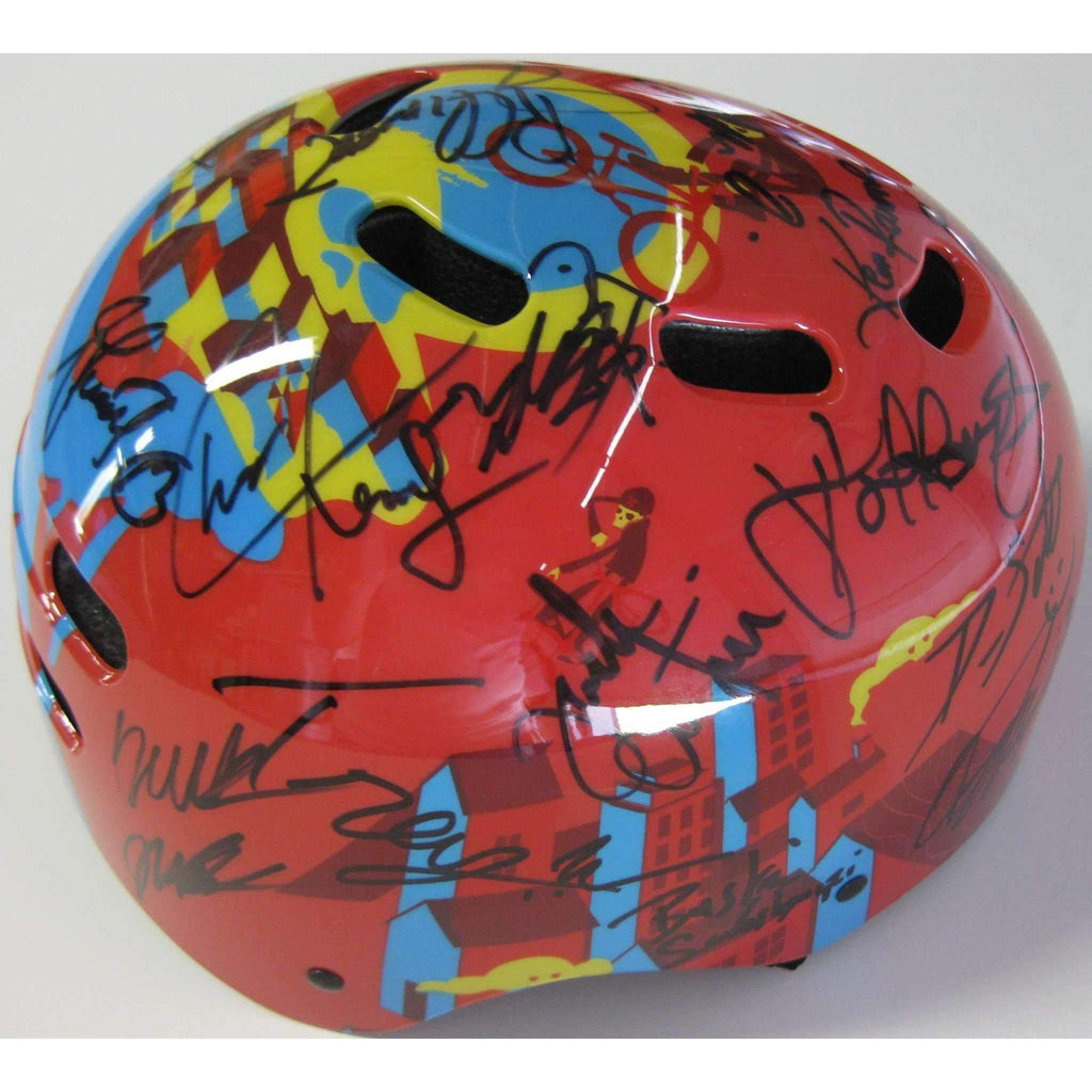 X Games athletes signed autographed helmet - Ryan Sheckler, Buckey Lasek Plus More -COA and proof