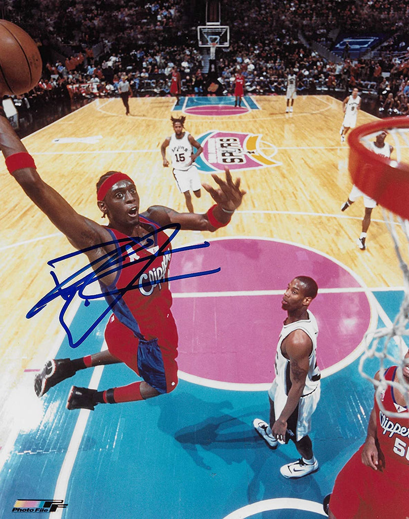 Darius Miles signed Los Angeles Clippers basketball 8x10 photo COA