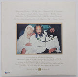 Cheech and Chong signed Wedding vinyl Record album proof Beckett COA autograph STAR