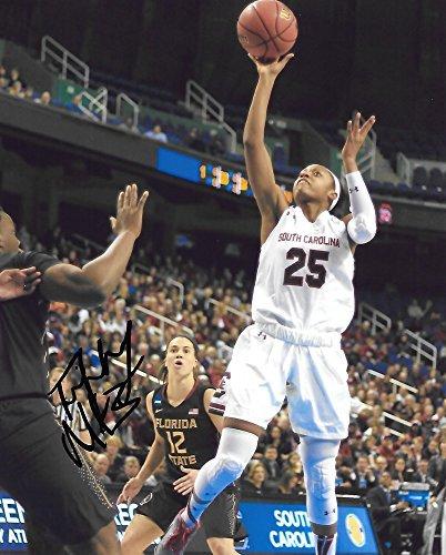 Tiffany Mitchell, South Carolina Gamecocks, Indiana Fever, Signed, Autographed, 8X10 Photo, a COA with the Proof Photo of Tiffany Signing Will Be Included.