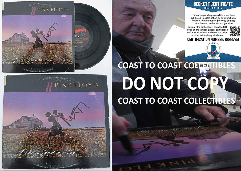 Nick Mason signed Pink Floyd Collection of Dance songs album proof Beckett COA STAR