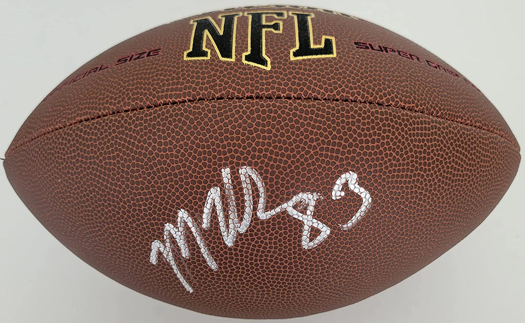 Marquez Valdes Scantling Green Bay Packers signed football COA proof autographed