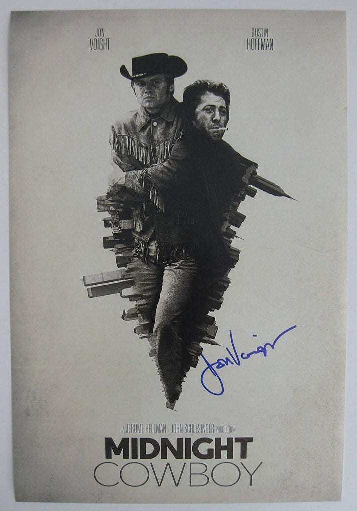 Jon Voight signed 12x18 Midnight Cowboy movie photo poster COA exact proof STAR