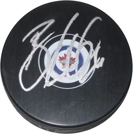 Blake Wheeler signed Winnipeg Jets logo Hockey Puck proof Beckett COA autographed