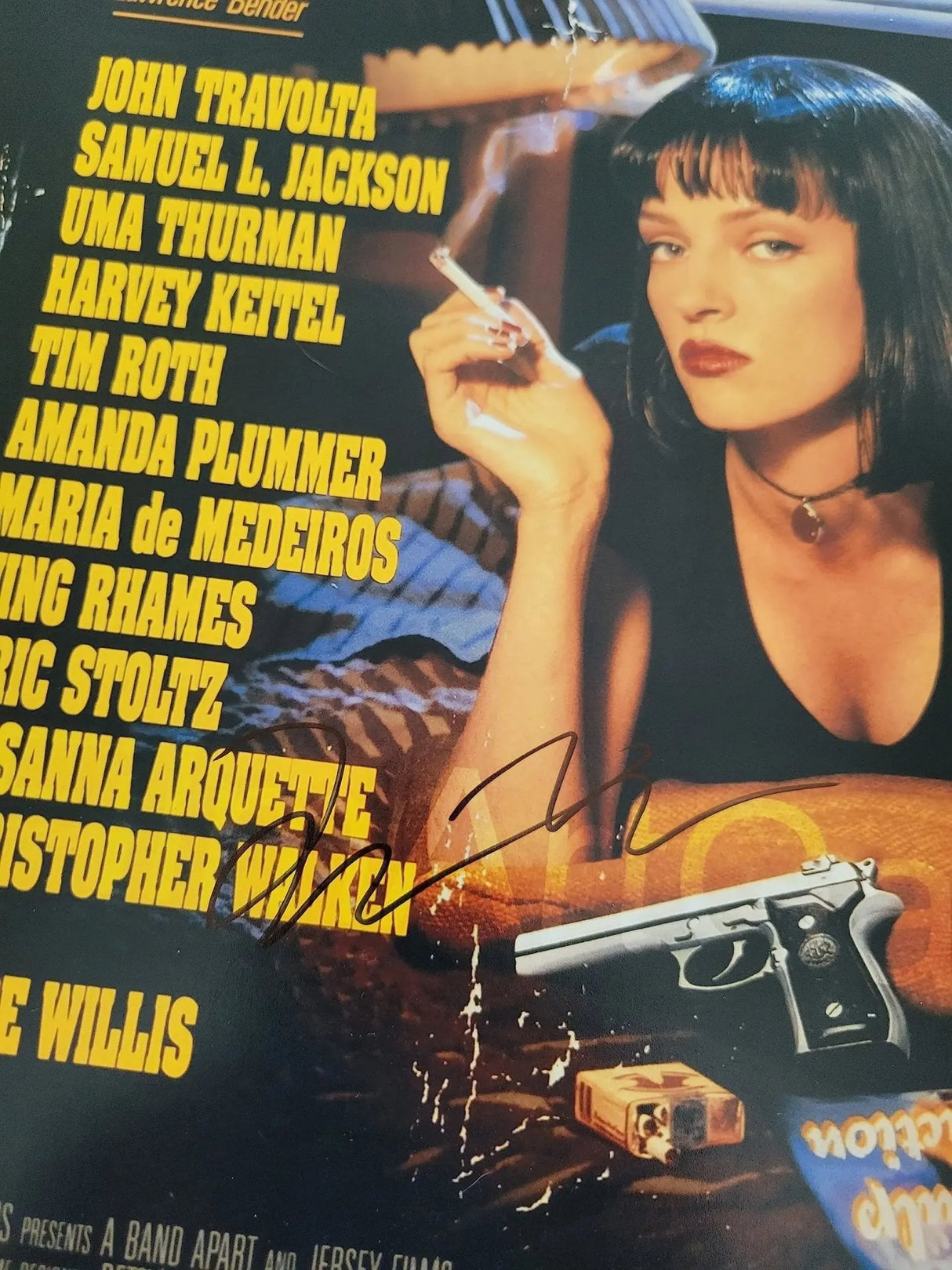Quentin Tarantino signed Pulp Fiction 12x18 photo COA Proof autographed poster STAR