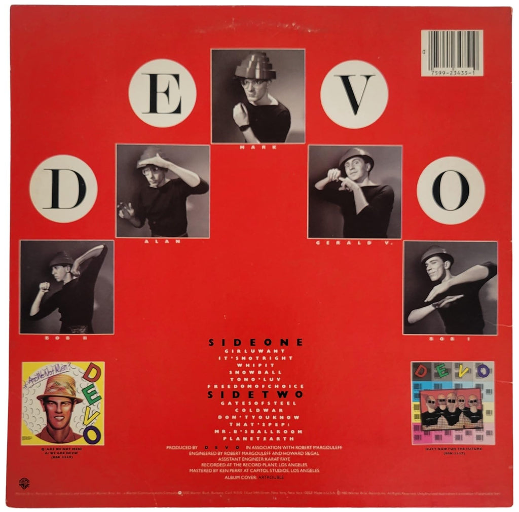 Mark & Gerald Signed Devo Freedon of Choice Album Proof Autographed Vinyl Record