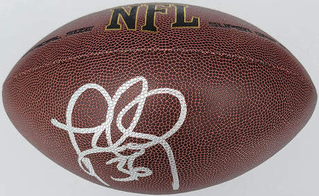 Lawyer Milloy New England Patriots Seahawks signed football proof Beckett COA autograph
