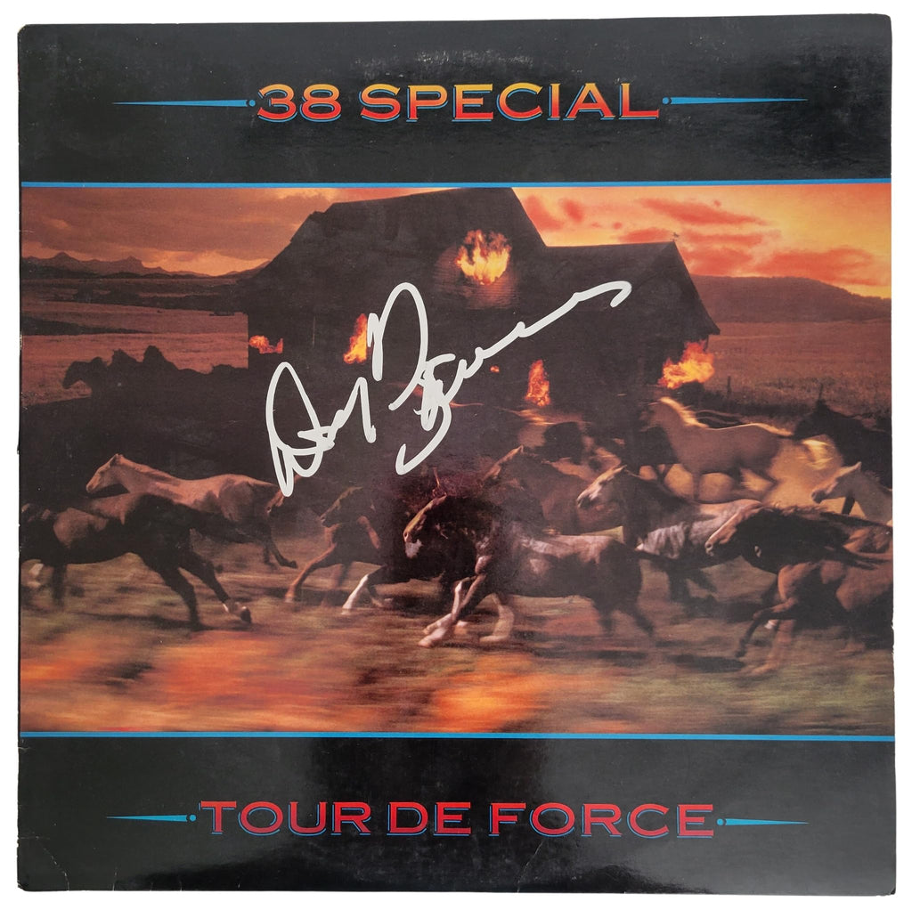 Don Barnes Signed 38 Special Tour De Force Album COA Proof Autographed Vinyl STAR