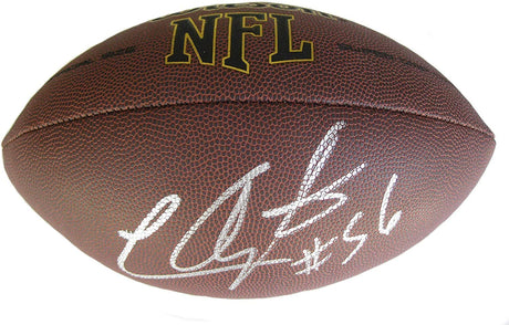 Lavar Arrington Penn State Washington signed NFL football proof Beckett COA