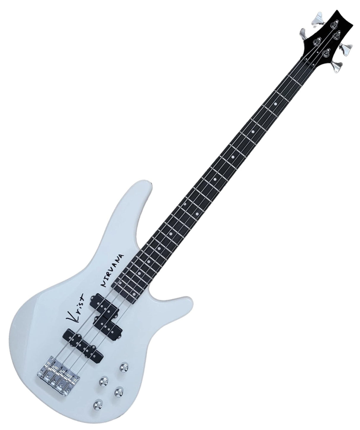 Krist Novoselic Nirvana signed Electric Bass guitar COA exact proof autographed STAR