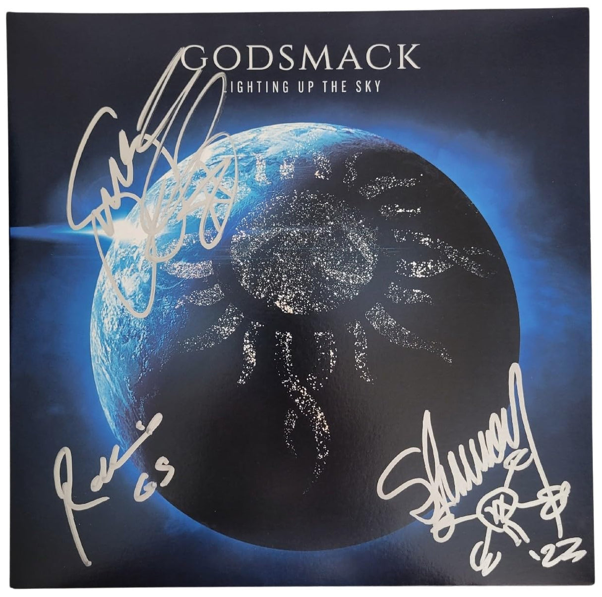 Godsmack Signed Lighting Up the Sky Album Proof COA Autographed Vinyl Record