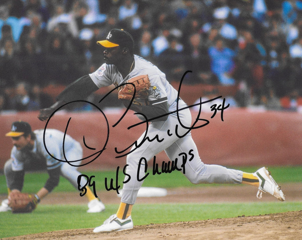 Dave Stewart signed Oakland A's baseball 8x10 photo COA proof autographed